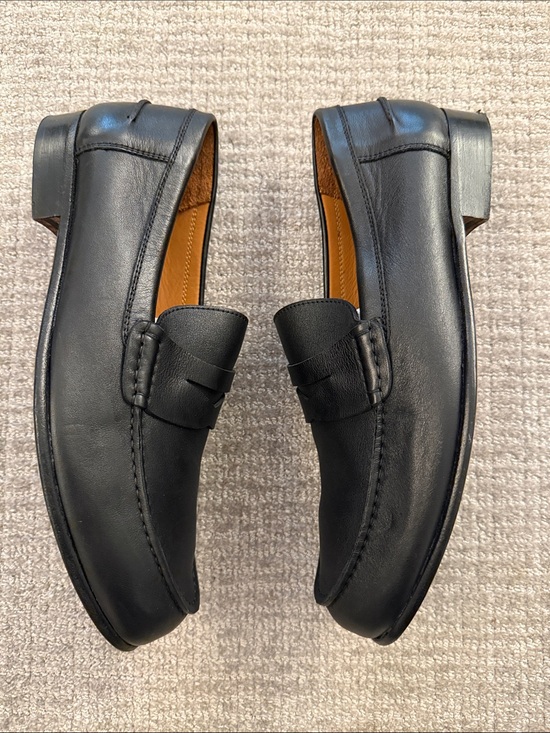 Michael Pasinkoff - Made In Italy - Men’s Black Leather Penny Loafers - 42 main image 5